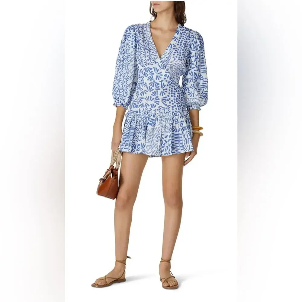 alexis blue mini dress Romina Mini Dress in Haze Blue